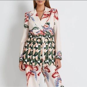 PatBO Plitka Tie Waist Blazer Jacket Size Small